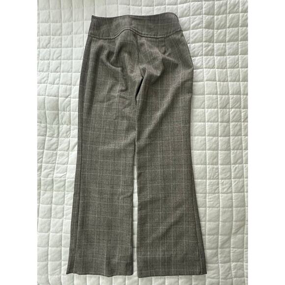 Vintage SPRING STREET Pants Womens 8 Brown Plaid Flare Trouser Retro Y2K Preppy - Picture 3 of 12